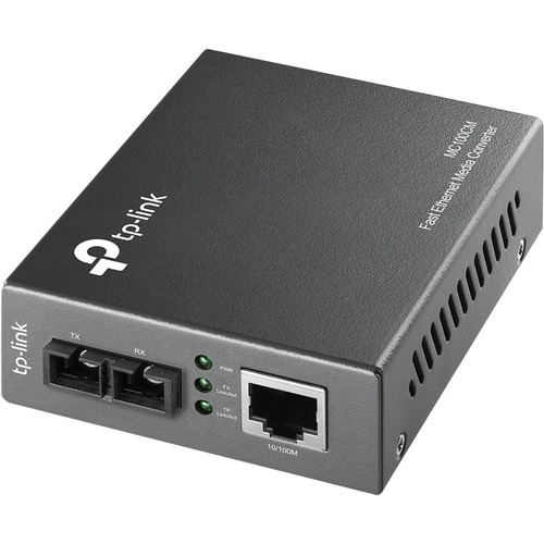 TP-LINK MC100CM - Fast Ethernet SFP to RJ45 Fiber Media Converter - Fiber to Ethernet Converter - 10/100Mbps RJ45 Port to 100Base-FX Multi-Mode Fiber