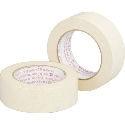 SKILCRAFT Utility Grade Masking Tape - 60 yd Length x 1.50" Width - 3" Core - 1 Roll - Natural
