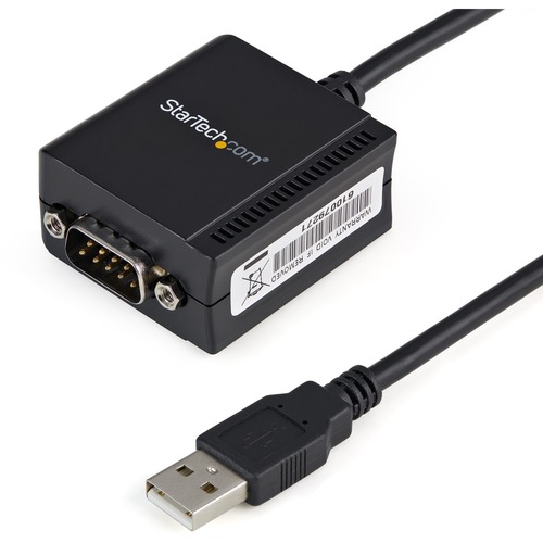StarTech.com 1 Port FTDI USB to Serial RS232 Adapter Cable with COM Retention - Add an RS232 serial port with COM retention to your laptop or desktop computer through USB - USB to Serial - USB to RS232 - USB to DB9 - USB to serial Adapter - USB to serial 