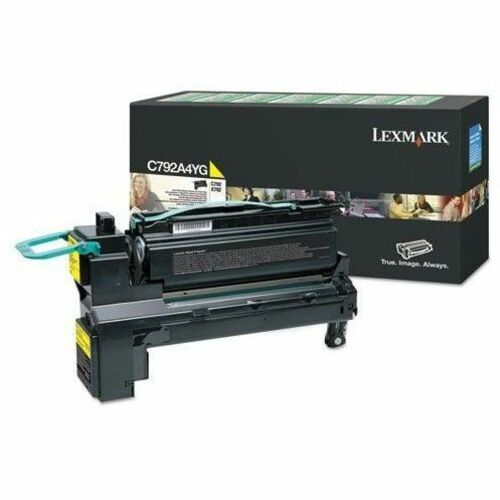 Lexmark C792A4YG Laser Toner Cartridge - Yellow - 1 Pack - 6000 Pages