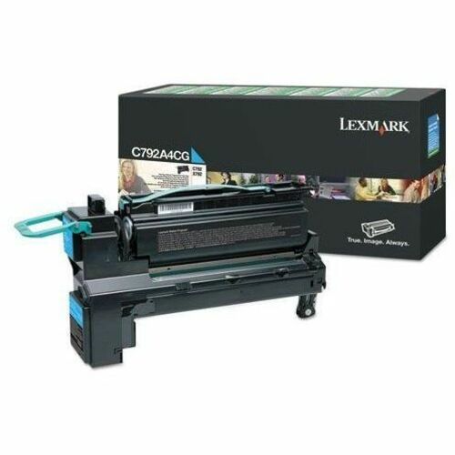 Lexmark C792A4CG Laser Toner Cartridge - Cyan - 1 Pack - 6000 Pages