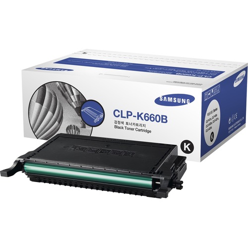 Samsung CLP-K660B Toner Cartridge - Black - Laser - 5500 Page - 1