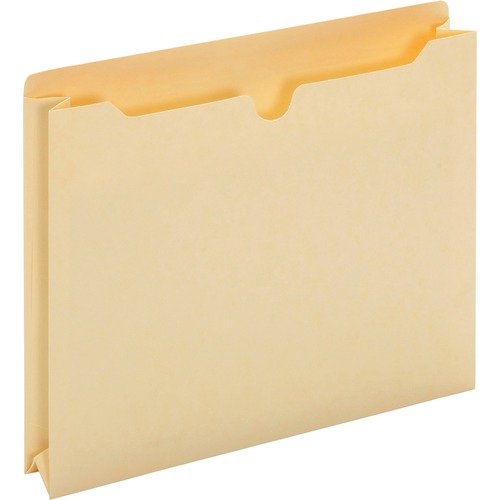 Pendaflex Letter Recycled File Jacket - 8 1/2" x 11" - 500 Sheet Capacity - 2" Expansion - Top Tab Location - Manila - Manila - 100% Recycled - 50 / Box
