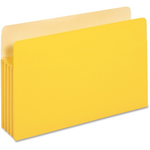 Pendaflex Legal Recycled Expanding File - 8 1/2" x 14" - 875 Sheet Capacity - 3 1/2" Expansion - Top Tab Location - Tyvek, Card Stock - Yellow - 10% Recycled - 1 Each - Expanding Pockets - PFX1526EYEL