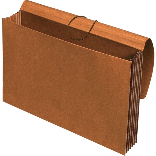 Pendaflex Legal Recycled File Wallet - 10" x 15 3/8" , 8 1/2" x 14" - 1200 Sheet Capacity - 5 1/4" Expansion - Top Tab Location - Redrope, Tyvek - Brown - 10% Recycled - 1 Each