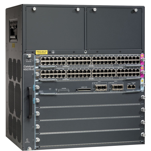 Cisco Catalyst WS-C4507R+E Switch Chassis - Manageable - 4 Layer Supported - PoE Ports - 11U High - Lifetime Limited Warranty