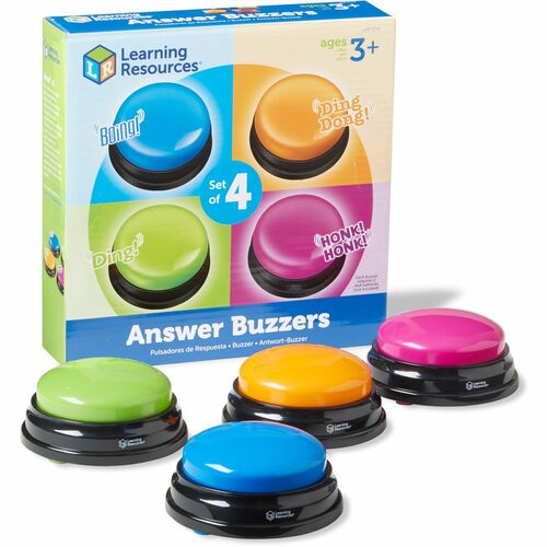 Learning Resources Answer Buzzers Set - Theme/Subject: Learning - Skill Learning: Game - 3+ - 4 / Pack - Classroom Helpers - LRN3774