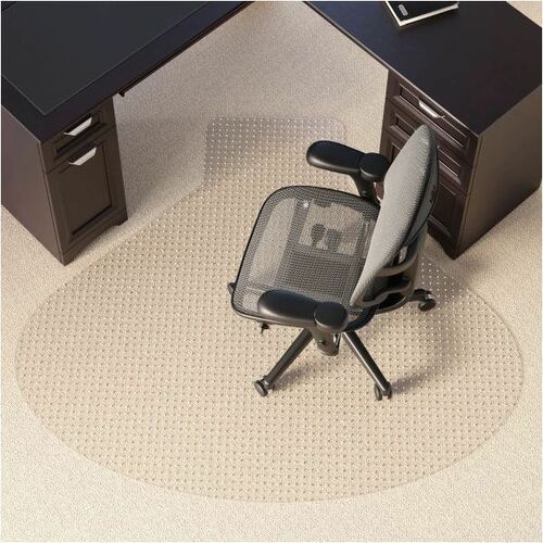Realspace Low Pile Chair Mat For L Shaped Workstations 66 x 60 Clear -  Office Depot