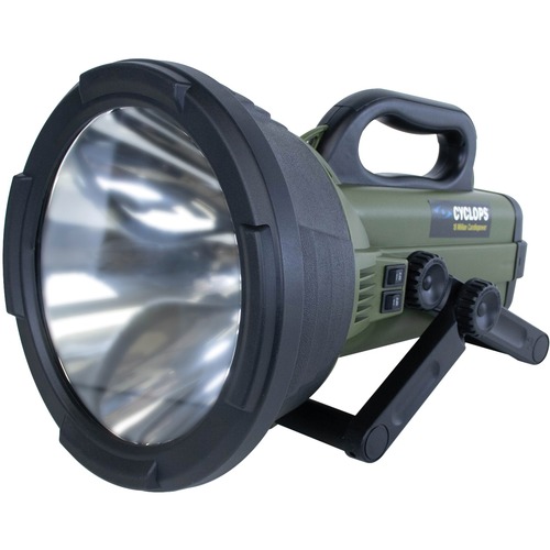 Cyclops Thor X Colossus Rechargeable Spotlight - 1 x Halogen - 130 W - Battery Rechargeable - Green