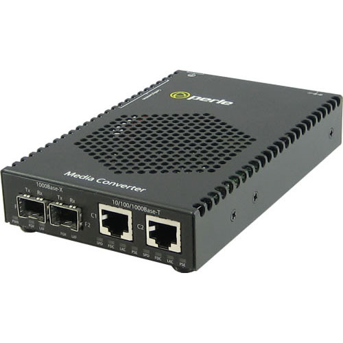 Perle S-1110DPP-DSFP Media Converter