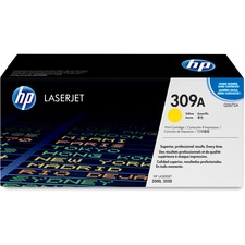 HP 309A Original Toner Cartridge - Laser - High Yield - 4000 Pages - Yellow - 1 Each