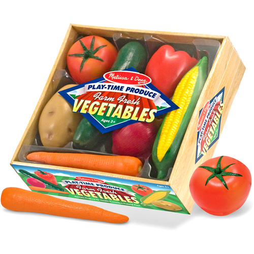 Melissa & Doug - Play-Time Veggies Playset - Plastic