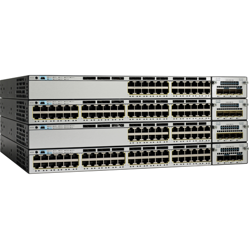 Cisco Catalyst 3750X-12S-S Layer 3 Switch - Manageable - Gigabit Ethernet - 3 Layer Supported - 12 SFP Slots - 1U High - Rack-mountable - Lifetime Limited Warranty