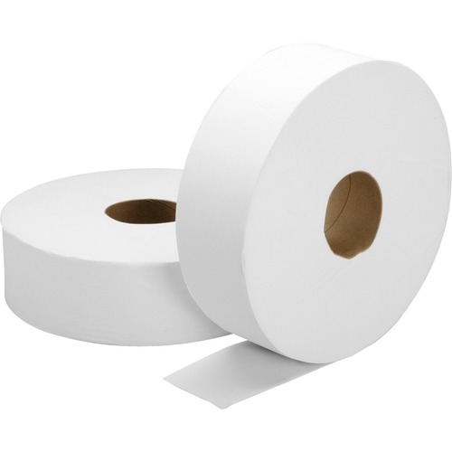 SKILCRAFT Jumbo Roll Toilet Tissue - 2 Ply - 3.70" x 2000 ft - White - Fiber - Non-chlorine Bleached - For Restroom, Washroom - 6 / Box
