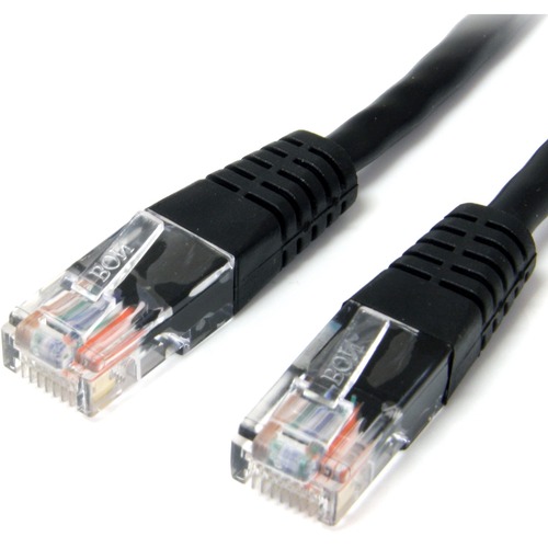 StarTech.com 15 ft Black Molded Cat5e UTP Patch Cable - Make Fast Ethernet network connections using this high quality Cat5e Cable, with Power-over-Ethernet capability - 15ft Cat5e Patch Cable - 15ft cat 5e patch cable - 15ft Cat5e Patch Cord - 15ft Molde