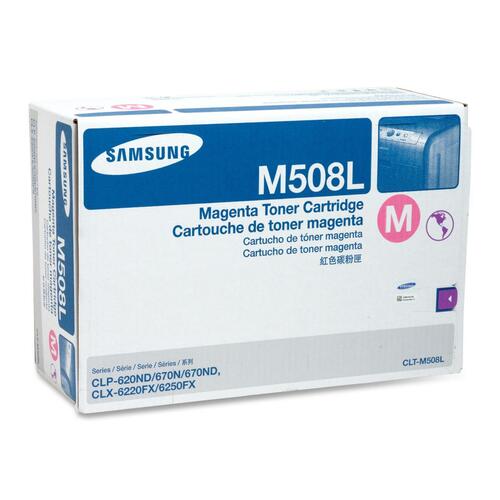 Samsung CLT-M508L Original Toner Cartridge - Laser - 4000 Pages - Magenta - 1 Each