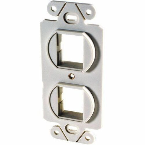 Ortronics TracJack 106-Type Frame, Two-Port, White