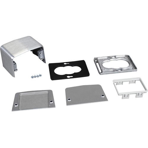 Wiremold 525 Series Four-Piece Communication Service Fitting - 1.1" Width x 0.9" Height x 10.3" Length - Die-cast Aluminum