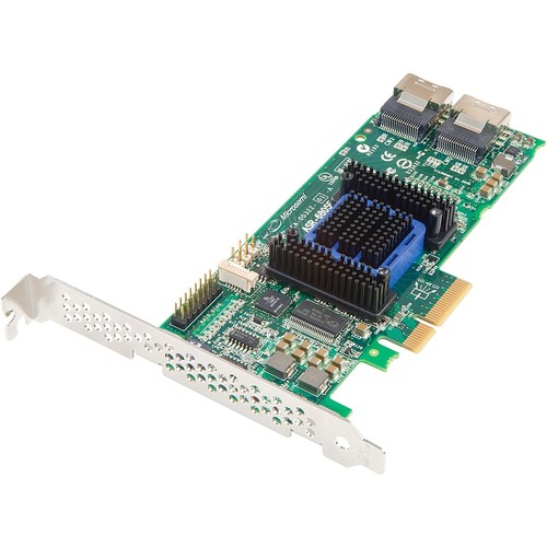Microchip Adaptec RAID 6805E Single - 6Gb/s SAS - PCI Express 2.0 x4 - Plug-in Card - RAID Supported - 0, 1, 10, 1E, JBOD RAID Level - 8 Total SAS Port(s) - 8 SAS Port(s) Internal - 128 MB