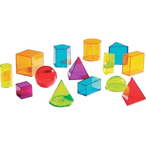 Learning Resources View Thru Geometric Solids Set - Theme/Subject: Learning - Skill Learning: Shape, Geometry, Measurement, Volume - 14 Pieces - 8+ - 14 / Set