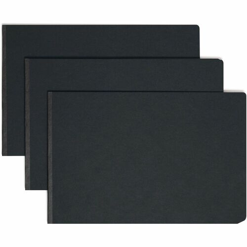 Smead Tabloid Recycled Report Cover - 3" Folder Capacity - 11" x 17" - 350 Sheet Capacity - 3" Expansion - 1 Fastener(s) - Pressboard - Black - 100% Paper Recycled - 1 Each