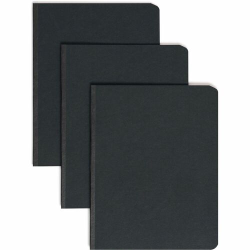 Smead Letter Recycled Fastener Folder - 3" Folder Capacity - 8 1/2" x 11" - 350 Sheet Capacity - 3" Expansion - 1 Fastener(s) - Pressboard - Black - 100% Paper Recycled - 1 Each