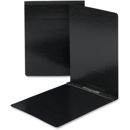 Smead Letter Recycled Report Cover - 2" Folder Capacity - 8 1/2" x 11" - 250 Sheet Capacity - 2" Expansion - 1 Fastener(s) - Pressboard - Black - 100% Paper Recycled - 1 Each