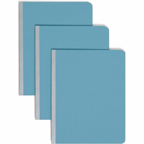 Smead Letter Recycled Fastener Folder - 8 1/2" x 11" - 3" Expansion - 1 Fastener(s) - Pressboard - Blue - 100% Paper Recycled - 1 Each