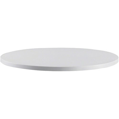 Safco RSVP Utility Table Top - For - Table TopGray Round, Laminated Top - 1" Table Top Length x 1" Table Top Thickness x 30" Table Top Diameter - Hospitality, Conferencing, Cafeteria, Reception - 1 Each