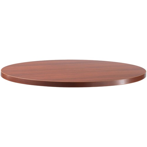 Safco RSVP Utility Table Top - For - Table TopCherry Round, Laminated Top - 1" Table Top Length x 1" Table Top Thickness x 30" Table Top Diameter - Hospitality - 1 Each