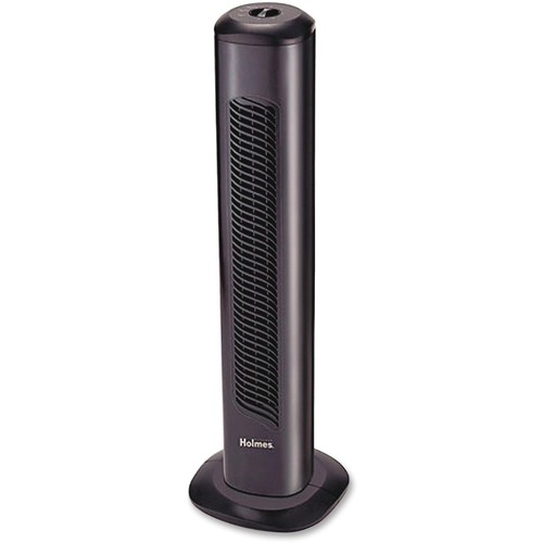 Holmes Oscillating Tower Fan - 3 Speed - Oscillating, Lightweight, Carrying Handle - Black