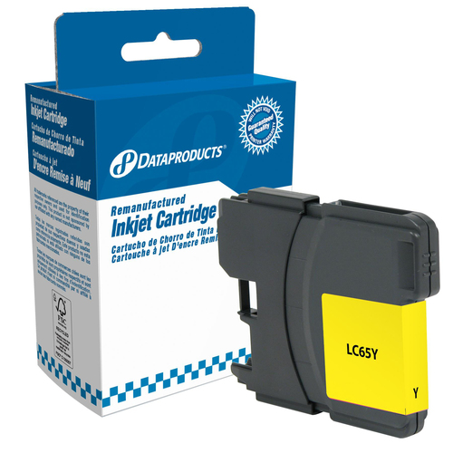 Dataproducts Ink Cartridge - Alternative for Brother LC61Y, LC65Y, LC-65HYY - Yellow - Inkjet - High Yield - 750 Pages - 1 Each - Ink Cartridges & Printheads - DPSDPCLC65YCA