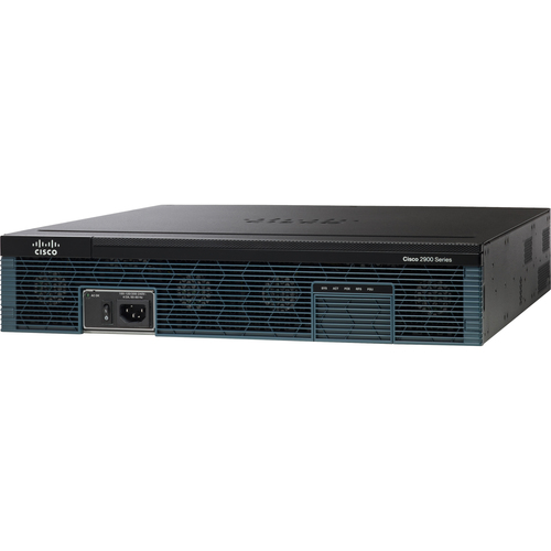 Cisco 2921 Integrated Service Router - Refurbished - 3 Ports - PoE Ports - Management Port - 12 - 512 MB - Gigabit Ethernet - 2U - Rack-mountable, Desktop - 90 Day