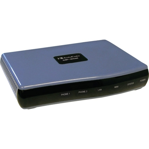 AudioCodes MediaPack 202 Analog Telephone Adapter - 2 x RJ-45 - 2 x FXS - Fast Ethernet - Desktop