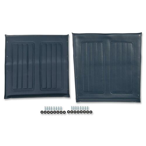 Medline 16" Wheelchair Seat & Back Upholstery Set - Navy - Fabric - 1 / Carton