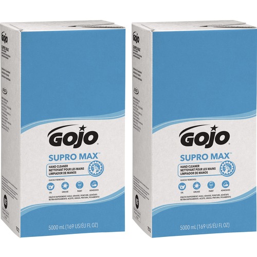 Gojo® PRO TDX Refill Supro Max Hand Cleaner - 1.3 gal (5 L) - Pump Bottle Dispenser - Oil Remover, Grease Remover, Paint Remover, Adhesive Remover