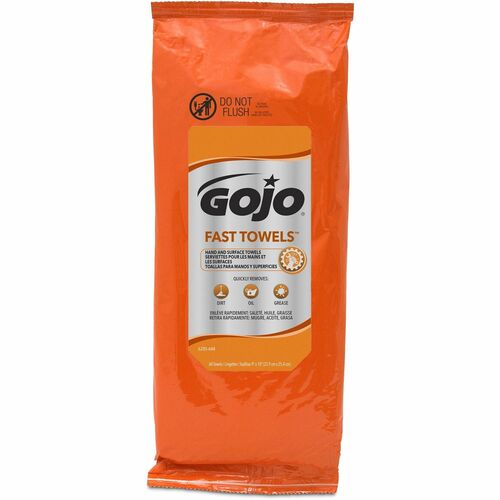 Gojo® Fast Towels - Fresh Citrus - 60 Sheets - Clear, Blue - 60 Per Pack - 1 / Pack