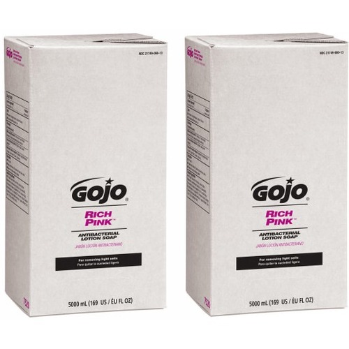 Gojo® RICH PINK Antibacterial Lotion Soap - 1.32 gal - Hand - Antibacterial