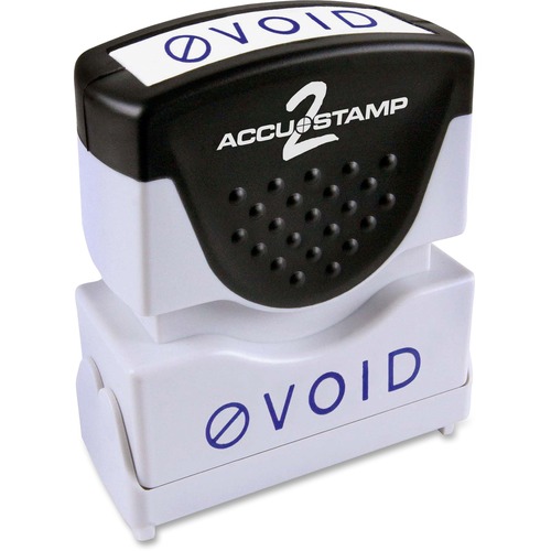 COSCO Shutter Stamp - Message Stamp - "VOID" - 0.50" Impression Width - 20000 Impression(s) - Blue - Rubber, Plastic - 1 Each