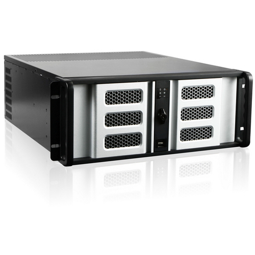 iStarUSA D Storm D-400-6SE System Cabinet - Rack-mountable - Black, Silver - Zinc-coated Steel, Aluminum - 4U - 10 x Bay - 1 x Fan(s) Installed - ATX, Micro ATX Motherboard Supported - 2 x Fan(s) Supported - 6 x External 5.25" Bay - 2 x External 3.5" Bay 