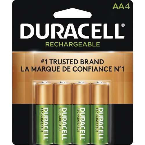 Duracell DX1500 General Purpose Battery - For Multipurpose - Battery Rechargeable - AA - 2000 mAh - 1.2 V DC - 4 / Pack