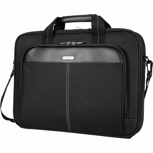 Targus TCT027US Carrying Case (Briefcase) for 15.6" to 16" Notebook - Black - TAA Compliant - Shock Absorbing - Polyester Body - Trolley Strap, Handle, Shoulder Strap - 12.8" Height x 16.8" Width x 3.3" Depth - 4.49 gal Volume Capacity - 1 Pack