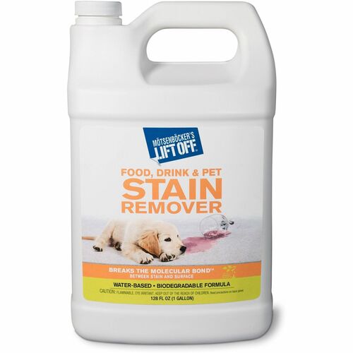 Mötsenböcker's Lift Off Food/Drink/Pet Stain Remover - 128 fl oz (4 quart)Bottle - 1 Each - Environmentally Friendly - White