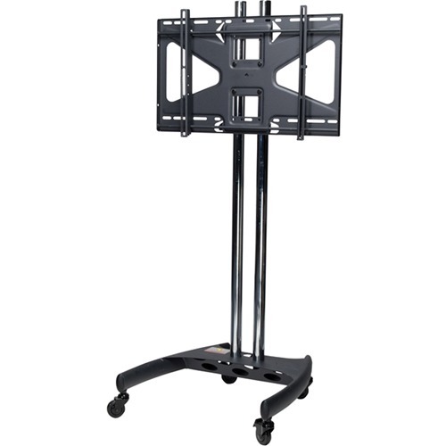 Premier Mounts BW60-MS2 Display Stand - Up to 60" Screen Support - 90.72 kg Load Capacity - Flat Panel Display Type Supported - Floor Stand - Black, Chrome