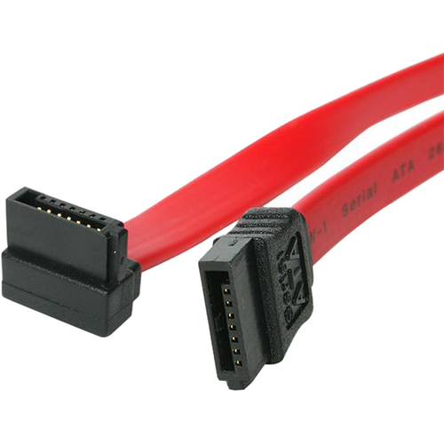 StarTech.com 8in SATA to Right Angle SATA Serial ATA Cable - Make a right-angled connection to your SATA drive, for installation in tight spaces - 8in sata cable - 8" sata cable - right angle sata cable - angled sata cable - sata cable