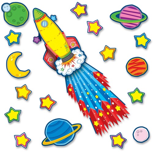 Carson Dellosa Education Rocket Bulletin Board Set - 4-11 Year - 1 / Pack