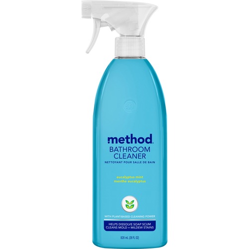 Method Daily Shower Spray Cleaner - 28 fl oz (0.9 quart) - Eucalyptus Mint Scent - 1 Each - Pleasant Scent, Non-toxic, Disinfectant - Blue