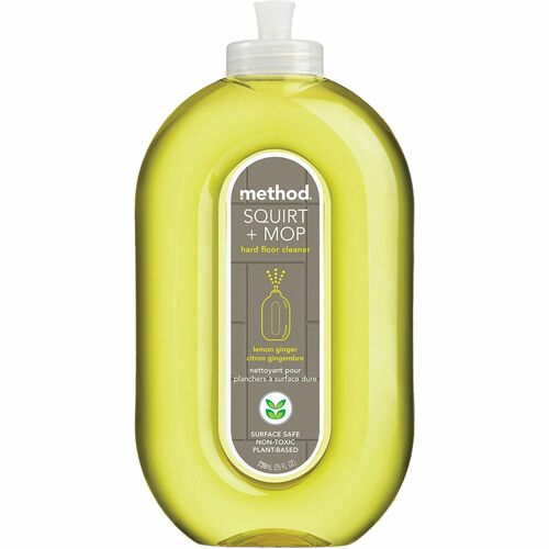 Method Squirt + Mop Hard Floor Cleaner - Ready-To-Use - 25 fl oz (0.8 quart) - Lemon Ginger Scent - 1 Each - Non-toxic, Deodorize, Triclosan-free - Lemon