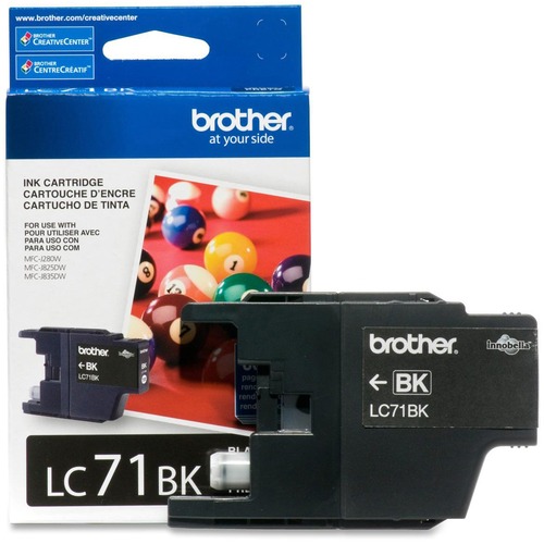 Brother Innobella LC71BK Original Ink Cartridge - Inkjet - 300 Pages - Black - 1 Each
