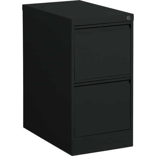 Global MVL25201 File Cabinet - 2-Drawer - 15.2" x 25" x 29" - 2 x Drawer(s) for File - Letter - Vertical - Lockable - Black - Metal